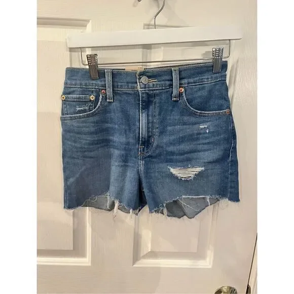 Levi’s High-Rise Shorts Slim Hip Sz 2/ 26 NWT - Picture 1 of 7